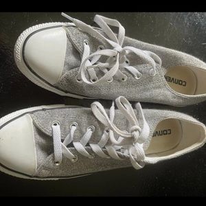 Silver converse